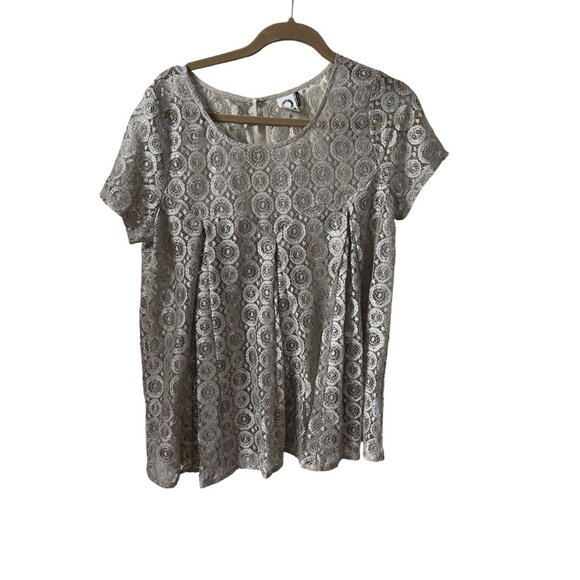 NWT Anthropologie Akemi + Kin Gold Party Blouse  L - Picture 7 of 12